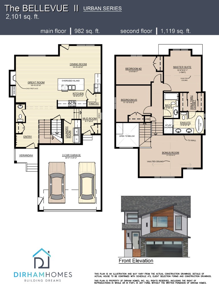 Bellevue II Urban Series Floorplan